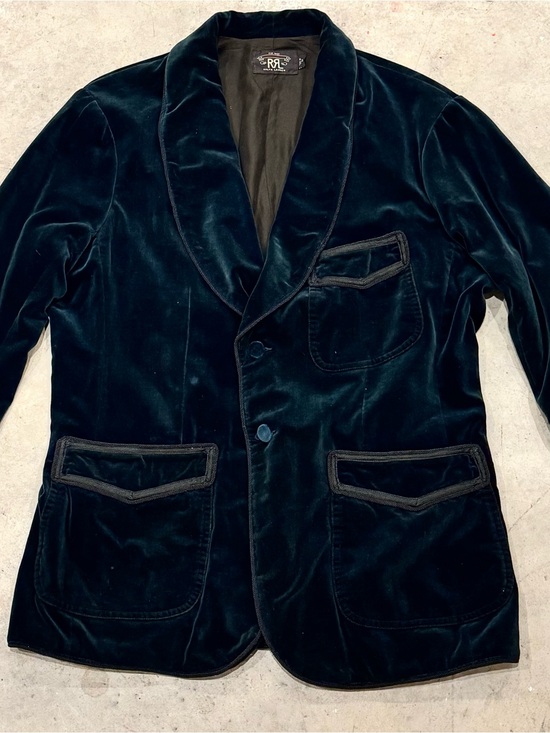 Ralph Lauren Double RL Other - Ralph Lauren Double RL Dark Teal Velvet Sport Coat Blazer